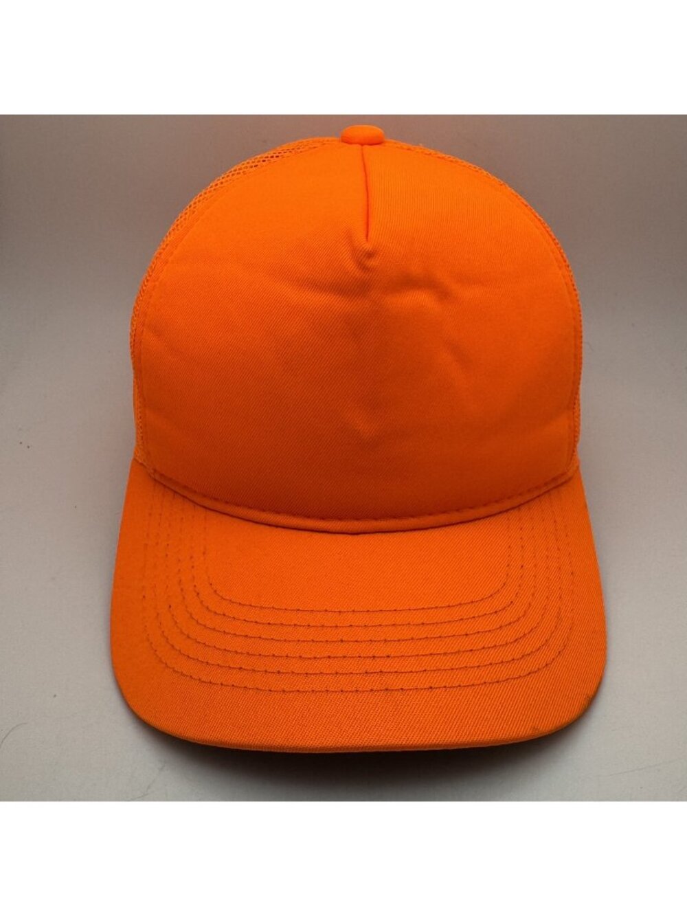 George Blaze Orange Hunting Trucker Hat Adjustable Mesh Back High Visibility
